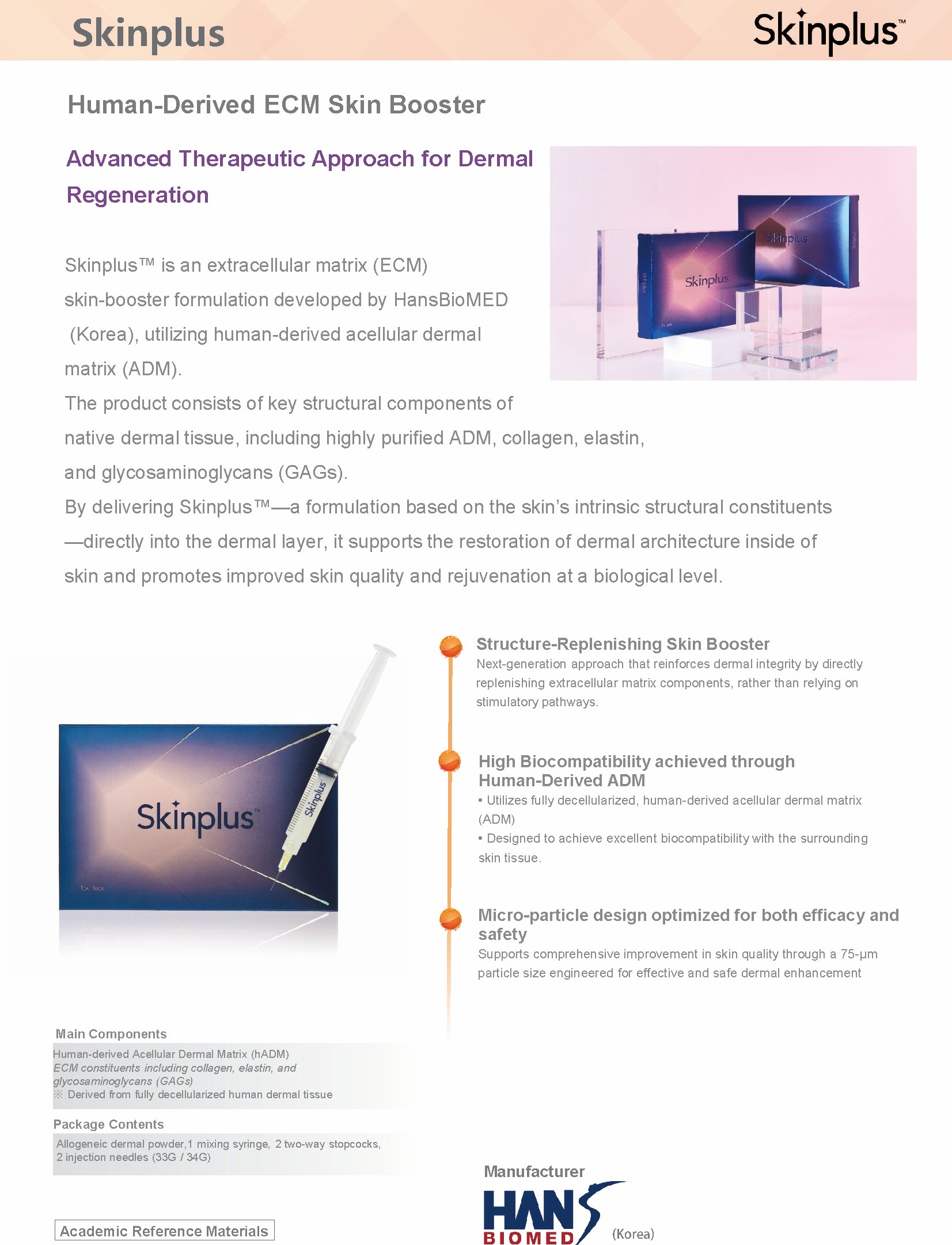 Skinplus Human-Derived ECM skin Booster
